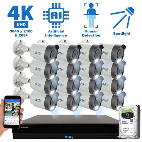 GW 16 Channel 4K NVR 8MP 3840x2160 H.265 Starvis India | Ubuy