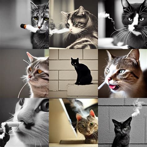 Cat smoking a cigarette | Stable Diffusion | OpenArt