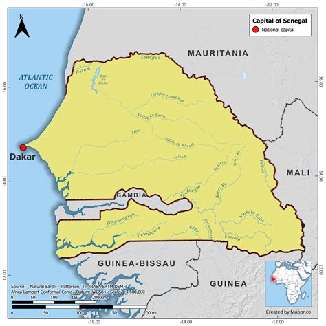 Senegal Maps | Mappr