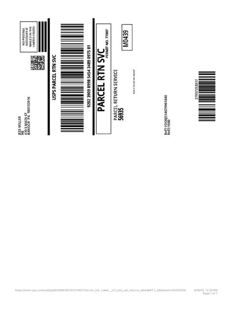 Image result for PDF USPS Label