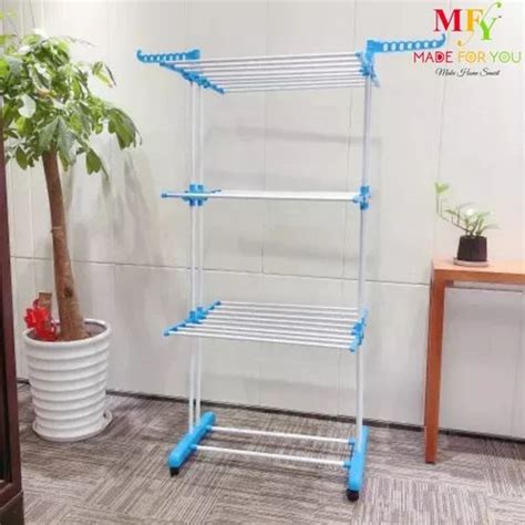 Cloth Dryer Stand - Premium Steel Double Support Cloth Drying Rack ...
