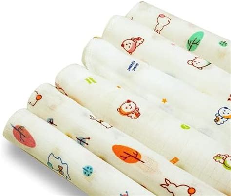 CUTE LANDINGS® New Born Baby Washable Reusable Muslin Cloth ...