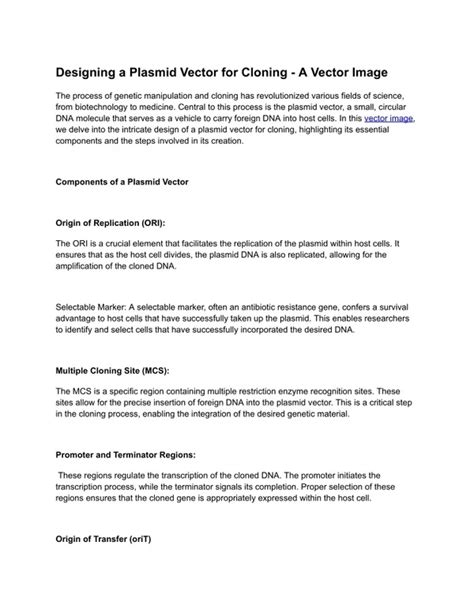 Cloning Vector Examples 的图像结果