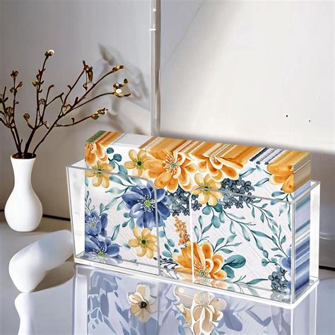 Amazon.com: Acrylic Napkin Holder, Guest Towel Holder, Bathroom Napkin ...