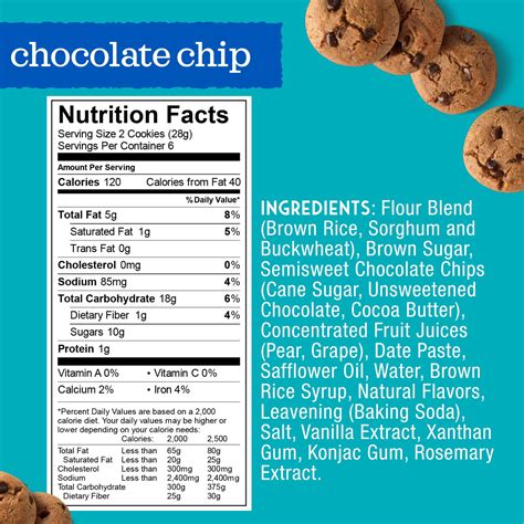 Mcdonald's Chocolate Chip Cookies Nutrition Facts at Jorja Helms blog