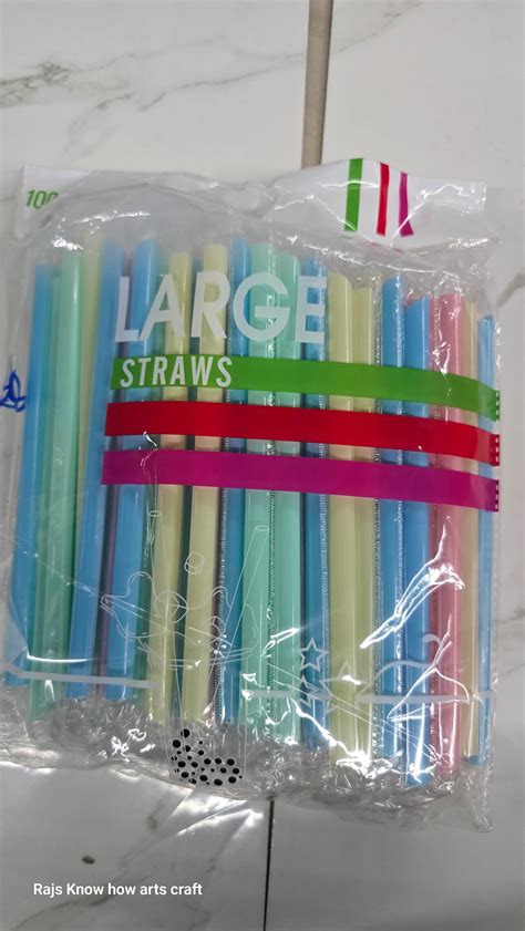 Large plastic straw 80 piece pack – KnowHowArtCraft