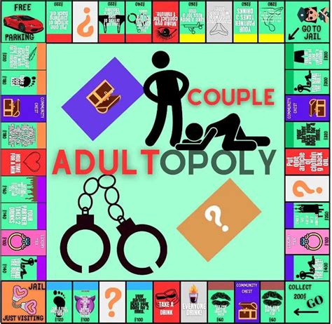 Amazon.com: YESBAY Adultopoly Board Game, Adultopoly Couple Adult Opoly ...