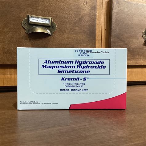 Aluminum Hydroxide + Magnesium Hydroxide Simeticone (KREMIL-S) 178mg/2 ...
