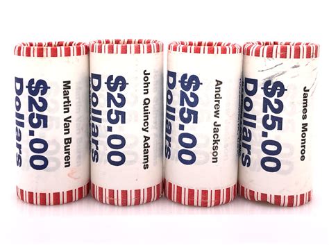Lot - LOT OF 4 2008 PRESIDENTIAL DOLLAR COIN ROLLS