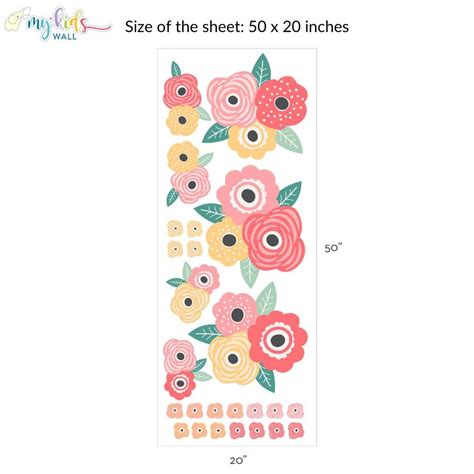 Blooming Flowers Wall Stickers – My Kids Wall