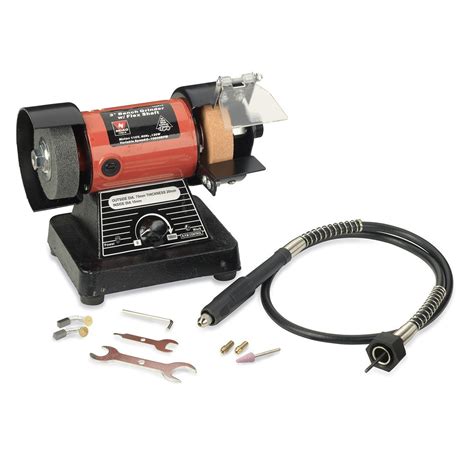 Krost Neiko 10207A 3-Inch Mini Bench Grinder and Polisher with Flexible ...