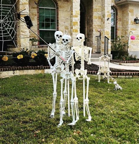 40+ Spooktastic Skeleton Halloween Decoration Ideas for Front Yard ...