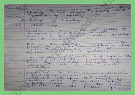 SOLUTION: What do you mean by the concept of equality explain clearly ...