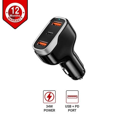 Buy RD Overseas 3 port car charger