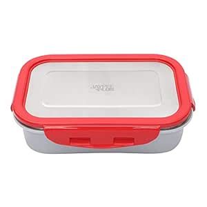 Buy Jaypee Plus Stainless Steel Lunch Box Captainsteel Red, 500 ml ...