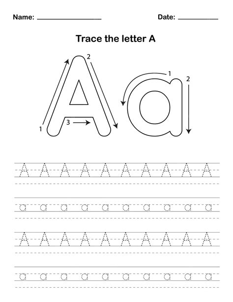 Trace the letter a | Premium Vector