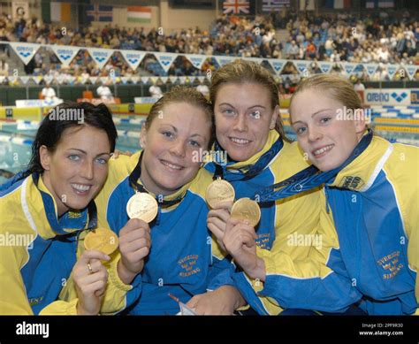 Team Sweden of Jennie Lind, Emma Igelstroem, Anna-Karin Kammerling and ...