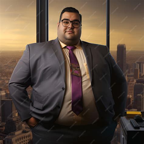 Indian Business Man Fat funny CEO | Premium AI-generated image