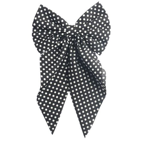 Radhu & Kabby Hair Bow for Women/Girls | Polka Print Hair Bow Clip ...
