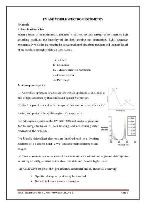 Image result for UV-Visible Spectroscopy Notes