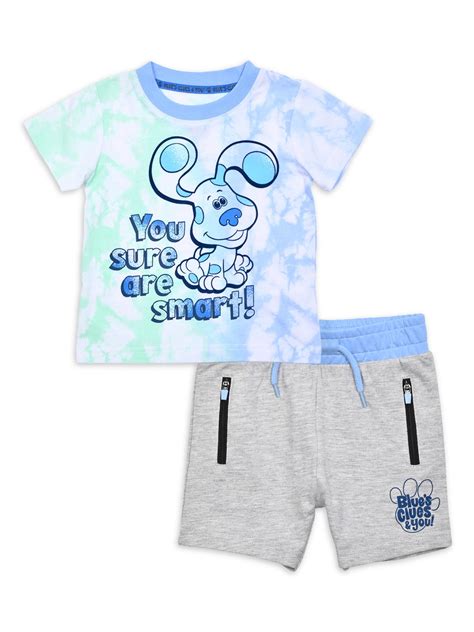 Buy Blues Clues Baby and Toddler Boy Graphic T-Shirt and Knit Shorts ...