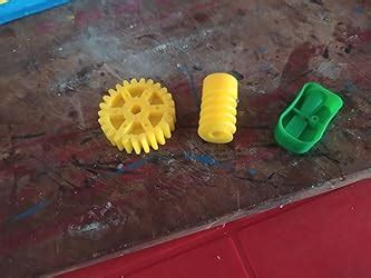 Electronic Spices Yellow Plastic Spur And Worn Gear For DC Motor DIY ...