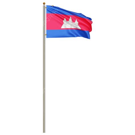 Cambodia Flag With Pole, Cambodia Flag Waving, Cambodia Flag Waving ...