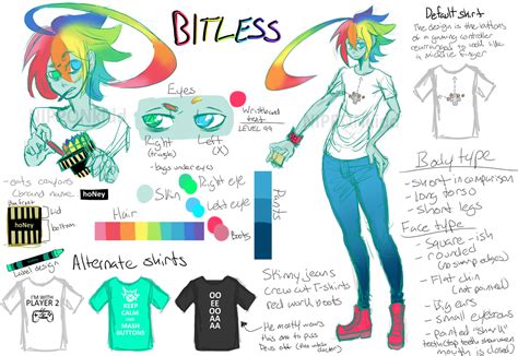 OC Reference Sheet: Bitless by PRISMkidd on DeviantArt