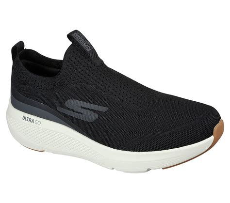 Skechers Black/White Go Run Elevate Upraise Mens Running Shoes - Style ...