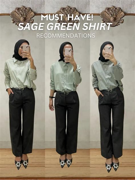 REKOMENDASI SAGE GREEN SHIRT UNTUK OUTFIT KERJA🤩 | แกลเลอรีที่โพสต์โดย ...