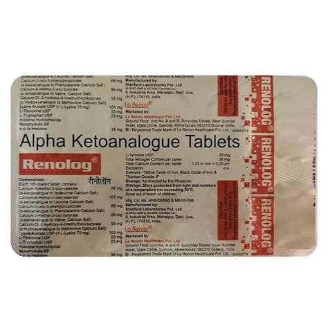 Buy RENALOG TABLET 10 Online & Get Upto 60% OFF at PharmEasy