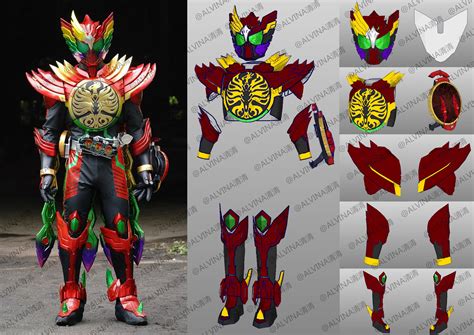 3D model Kamen Rider Tajadol Combo Eternity Armor - DIY Cosplay ...