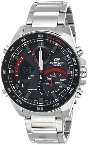 Casio Edifice ECB-2000DC-1ADF Black Analog-Digital Dial Gray Ion Plated ...