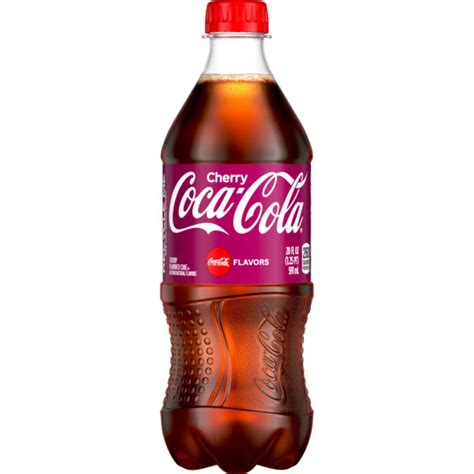 Cherry Coke Coca-Cola Cherry Soft Drink, 20 fl oz Bottle, Refreshing ...