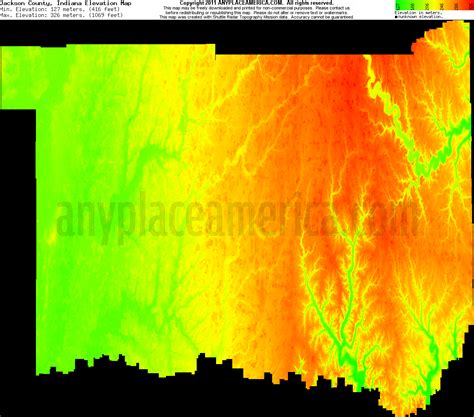 Free Jackson County, Indiana Topo Maps & Elevations