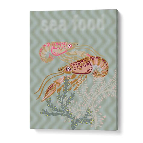 Sea Food V Beach Paintings for Coastal Decor – Asianmonk