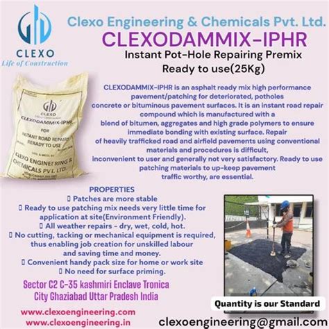Road Paching Material - Clexo Road Patching Materials Manufacturer from ...