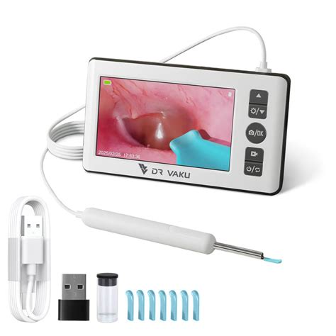 DR VAKU ® ENTSIGHT Plus Digital Otoscope Smart Ear Cleaner Inspection ...