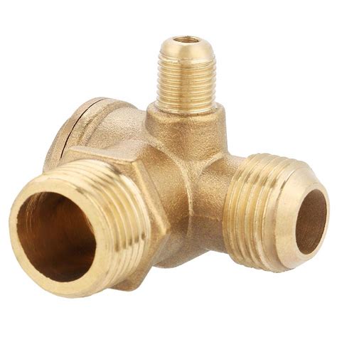 Air Compressor Check Valve Right Brass 90 Degree Male Threaded ...