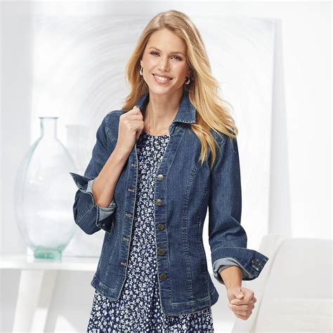Petite's Seamed Chelsea Denim Jacket - NorthStyle Women's Fashions