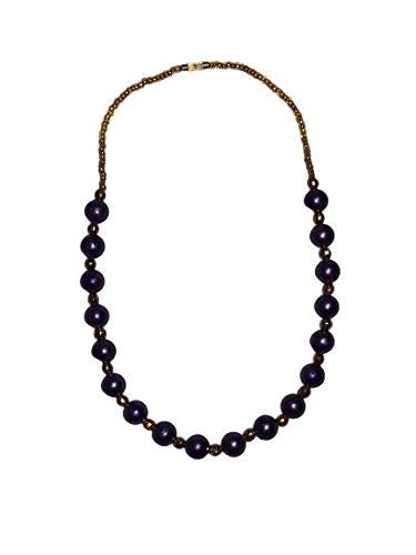 NPRC Handcrafted Single Line Crystal/Glass Stone Beaded Strand Necklace ...