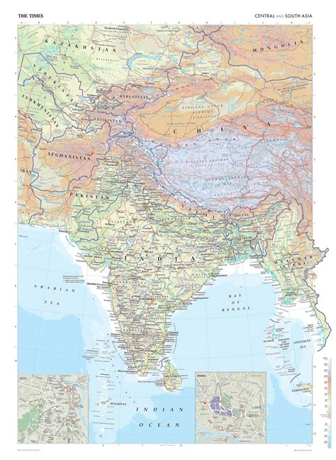 Central And South Asia Map What Are The Five Regions Of Asia?