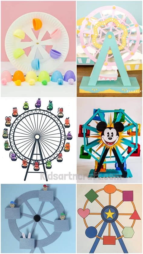 Ferris Wheel Art and Craft Ideas | Arts and crafts for kids, Crafts ...