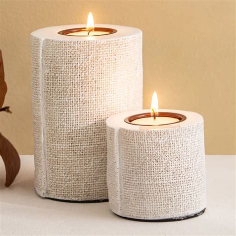 Buy Fawn Polyresin Candle Holder - Large from Home Centre at just INR 799.0