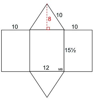 Net Of Triangular Prism 的图像结果