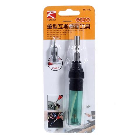 MT-100 Pen Shape Cordless Butane Gas Soldering Iron Torch Welding Tool ...