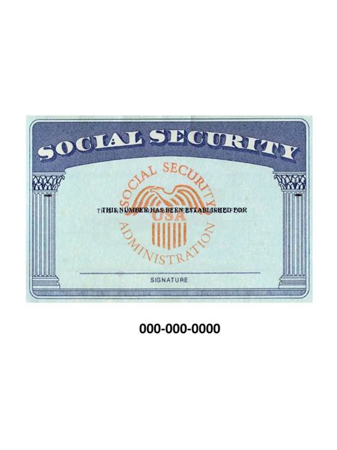 Social Security Card Form Printable 的图像结果