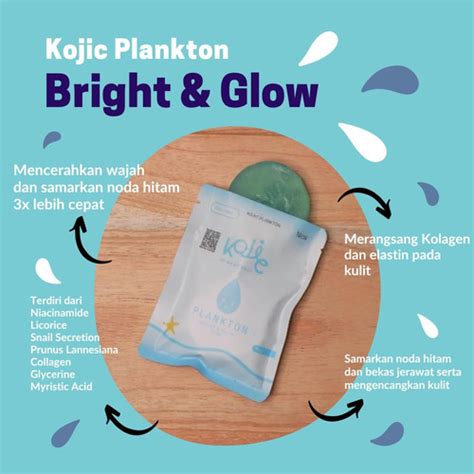 Jual KOJIC PLANKTON Bright & Glow Face Soap / Kojic Plankton (Sabun ...