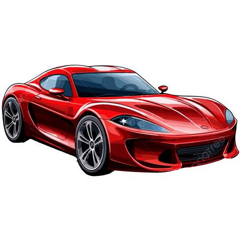 Red Cartoon Race Car Element Vector, Racing Car Red Road, Sports Car ...