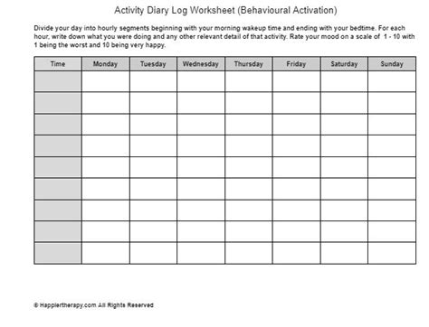 Image result for Behavioral Activation Tracking Sheet